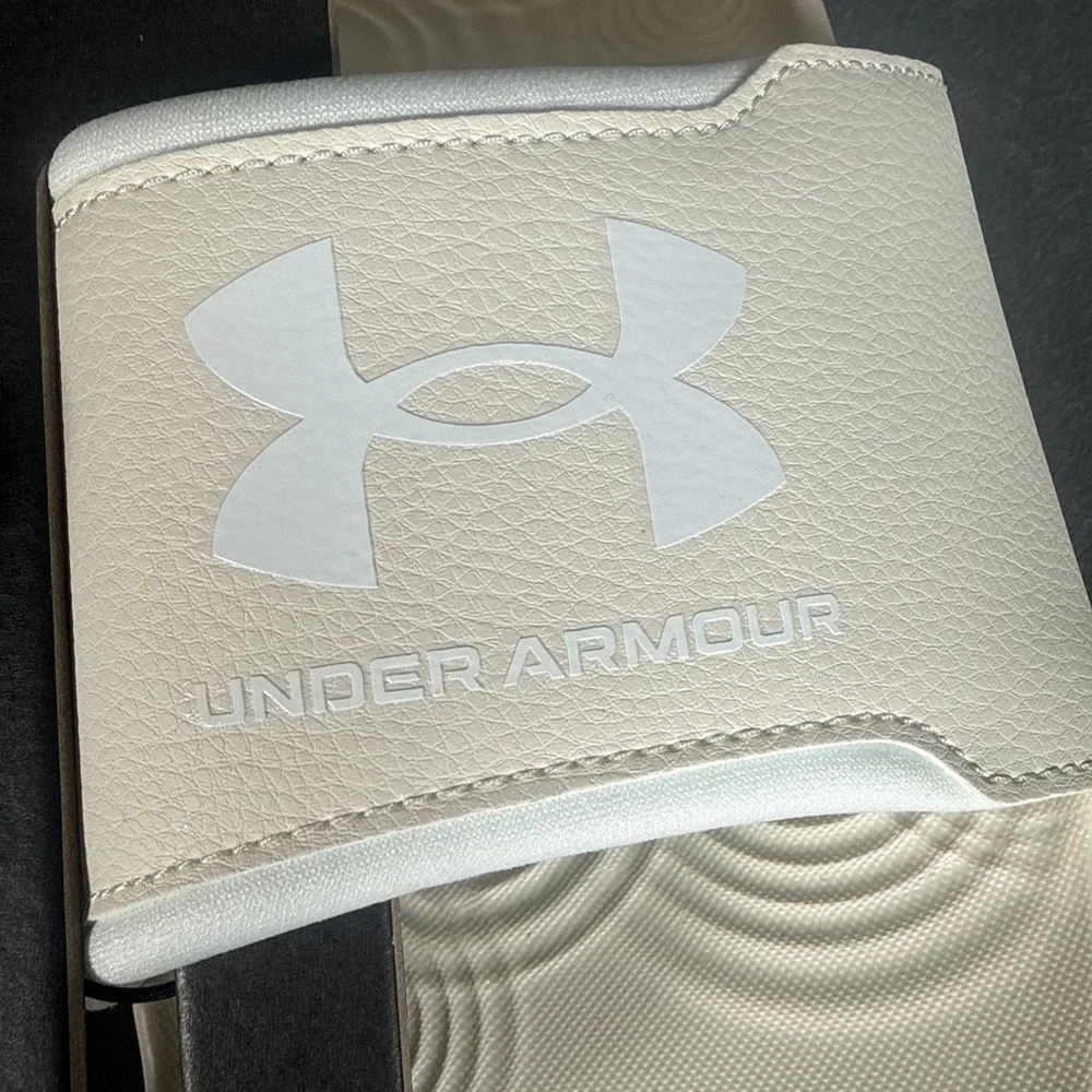 Under Armour Ignite Select Slides Men's Size 10 Sand Beige Comfort Sandals NWT